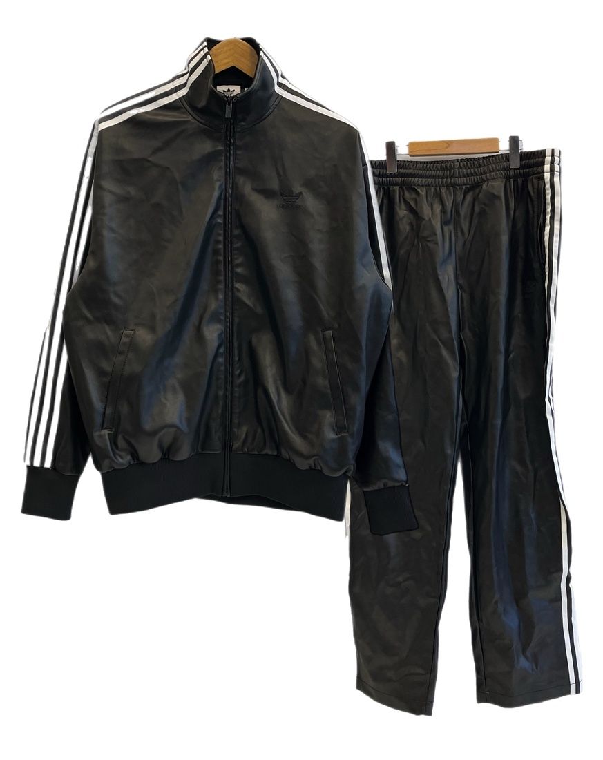 アディダス adidas セットアップ フェイクレザー スリーストライプス