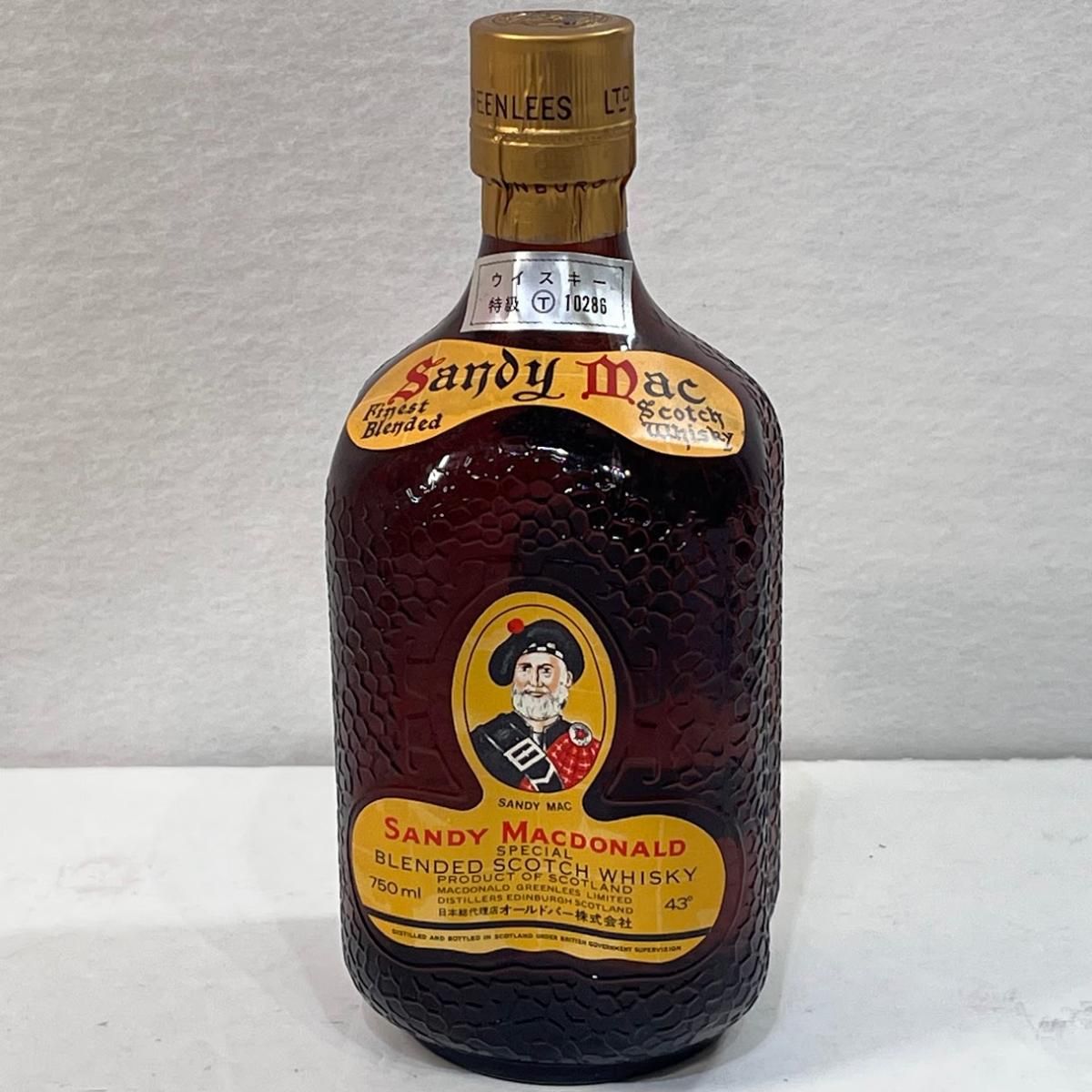 未成年の飲酒は法律で禁じられています】古酒 特級 SANDY MACDONALD