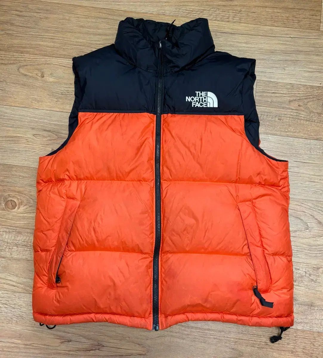 THE NORTH FACE ザノースフェイス ヌプシ ダウンベスト オレンジ