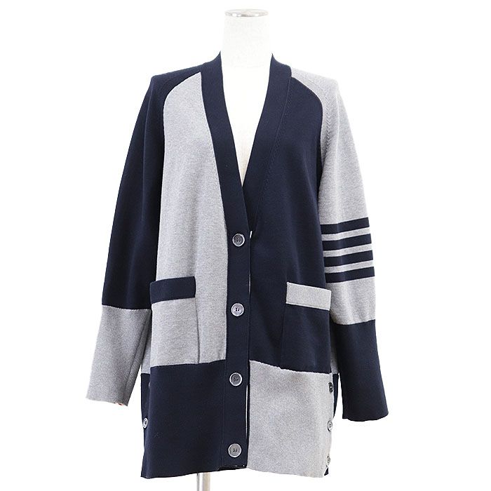 美品】THOM BROWNE トムブラウン ニットカーディガン 4BAR  