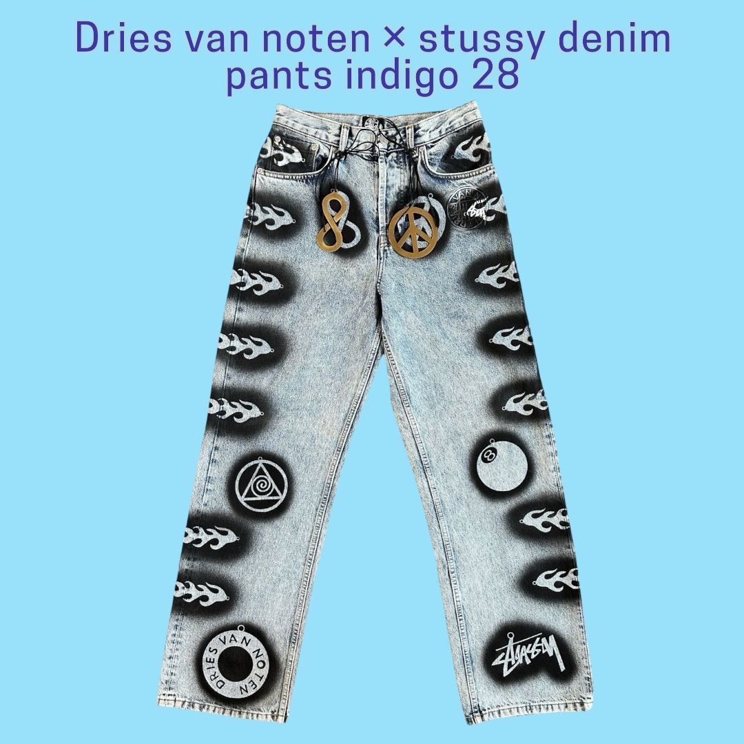 Dries van noten × stussy denim pants indigo 28