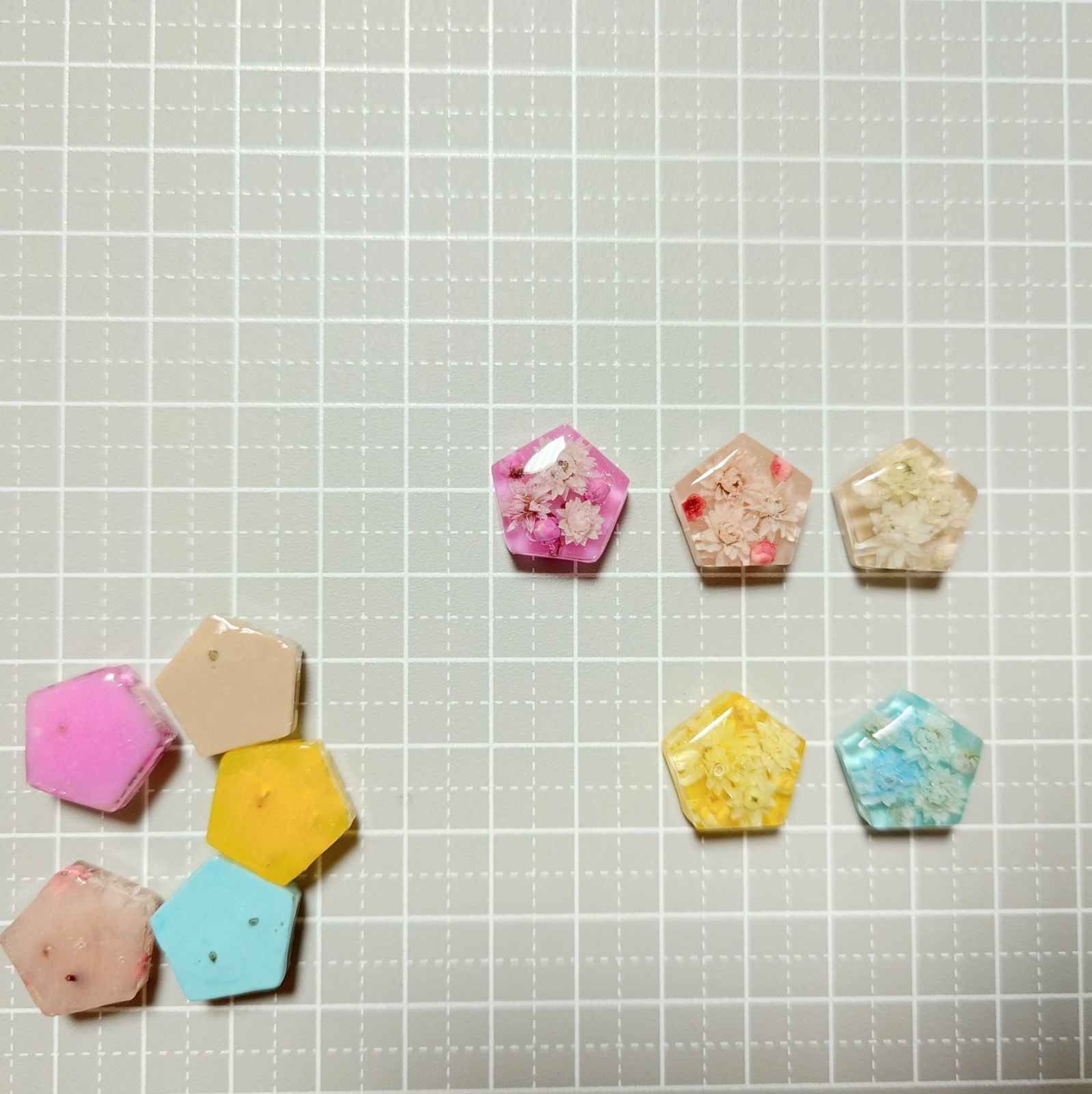 レジン カボション ハンドメイド ドライフラワー オリジナル