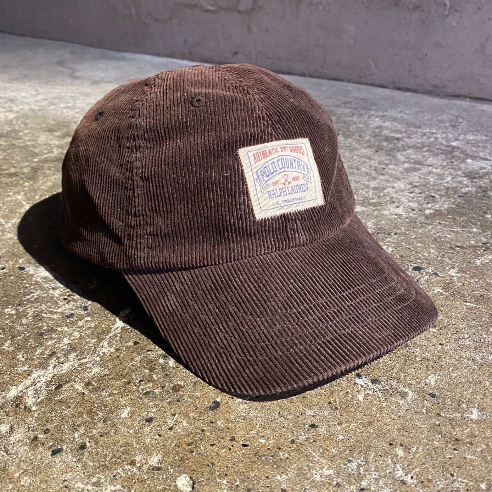 Polo Ralph Lauren POLO COUNTRY復刻 コーデュロイ キャップ ブラウン