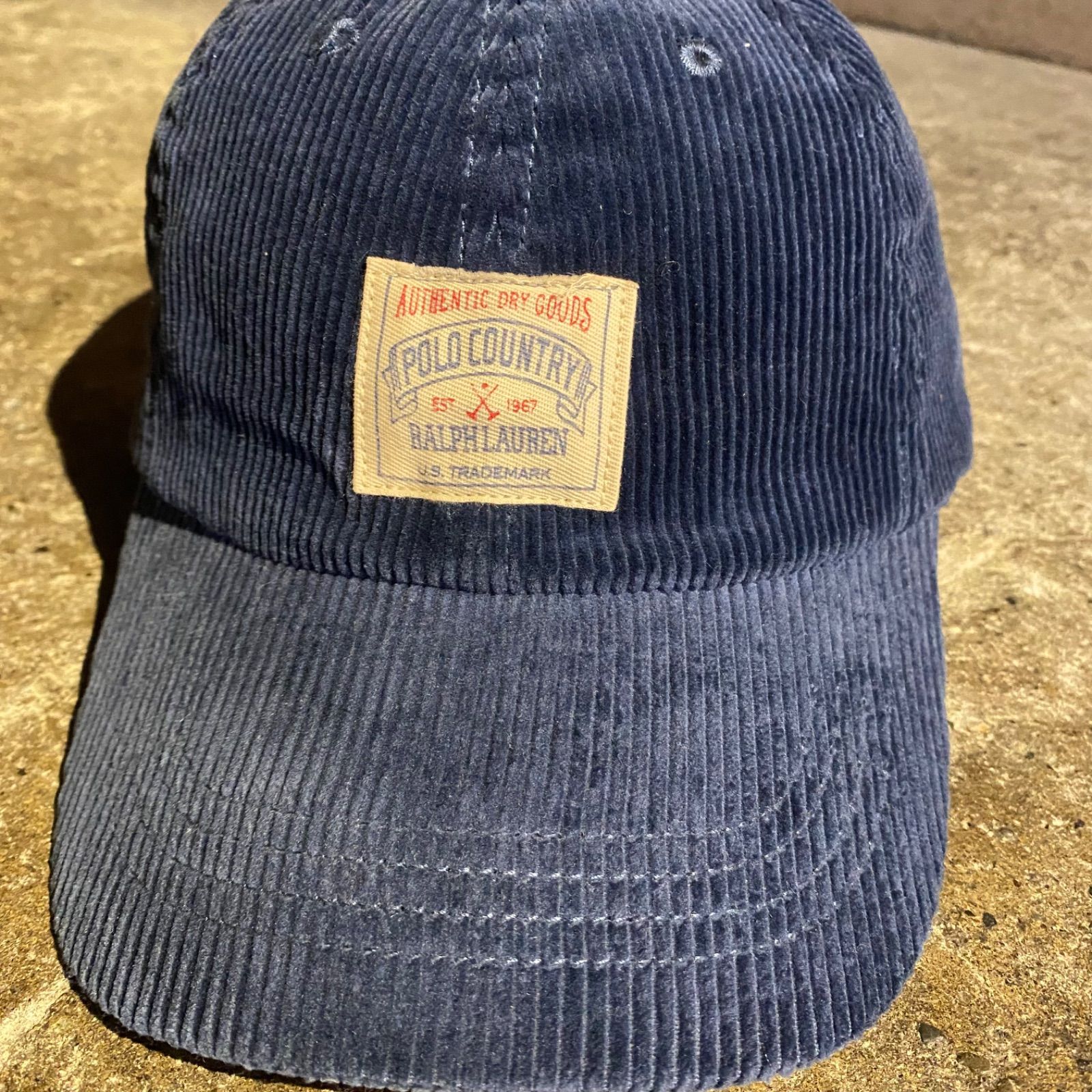 Polo Ralph Lauren POLO COUNTRY復刻 コーデュロイ キャップ ネイビー
