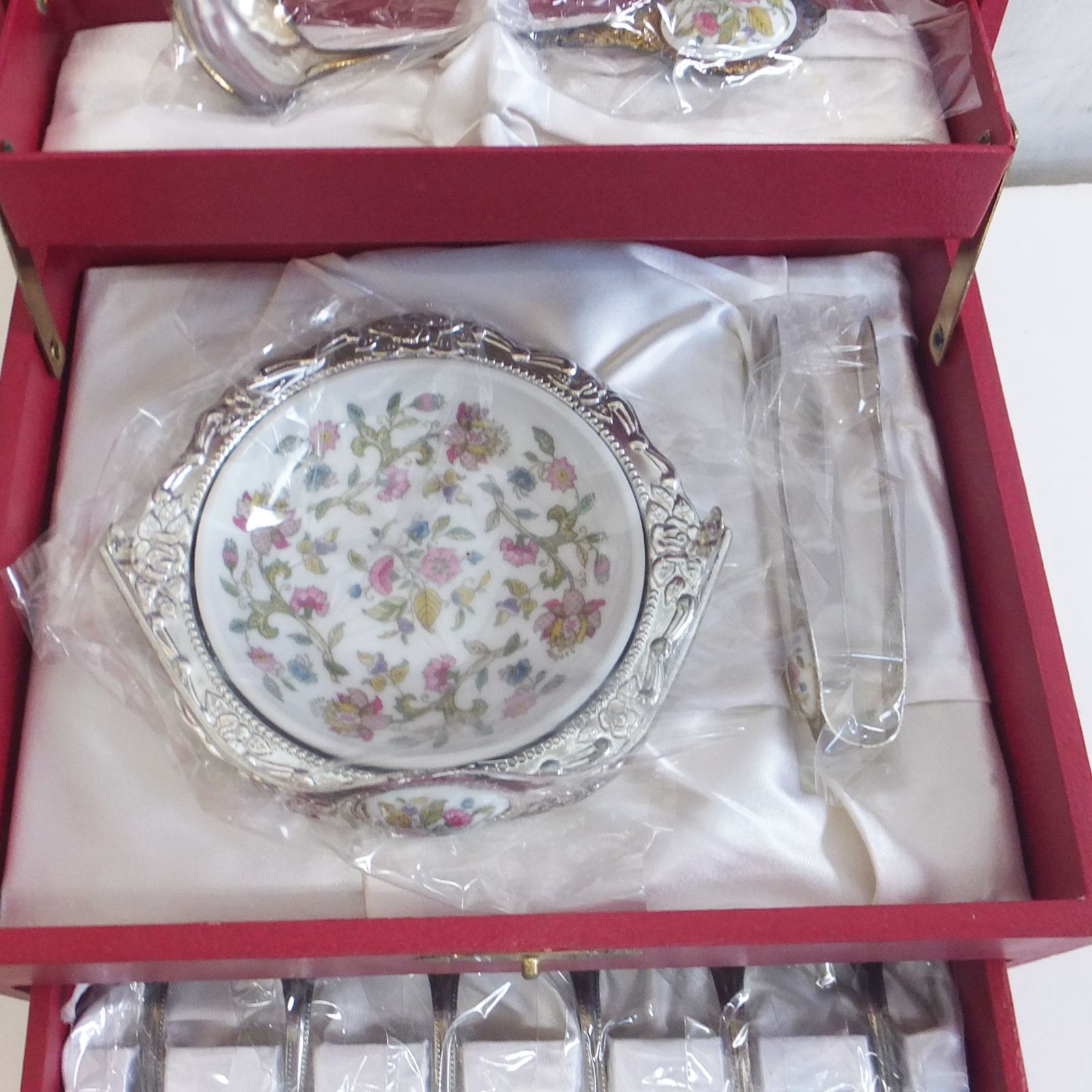 R793【未使用】Mint Rose 銀仕上げ カトラリーセット 訳あり /10