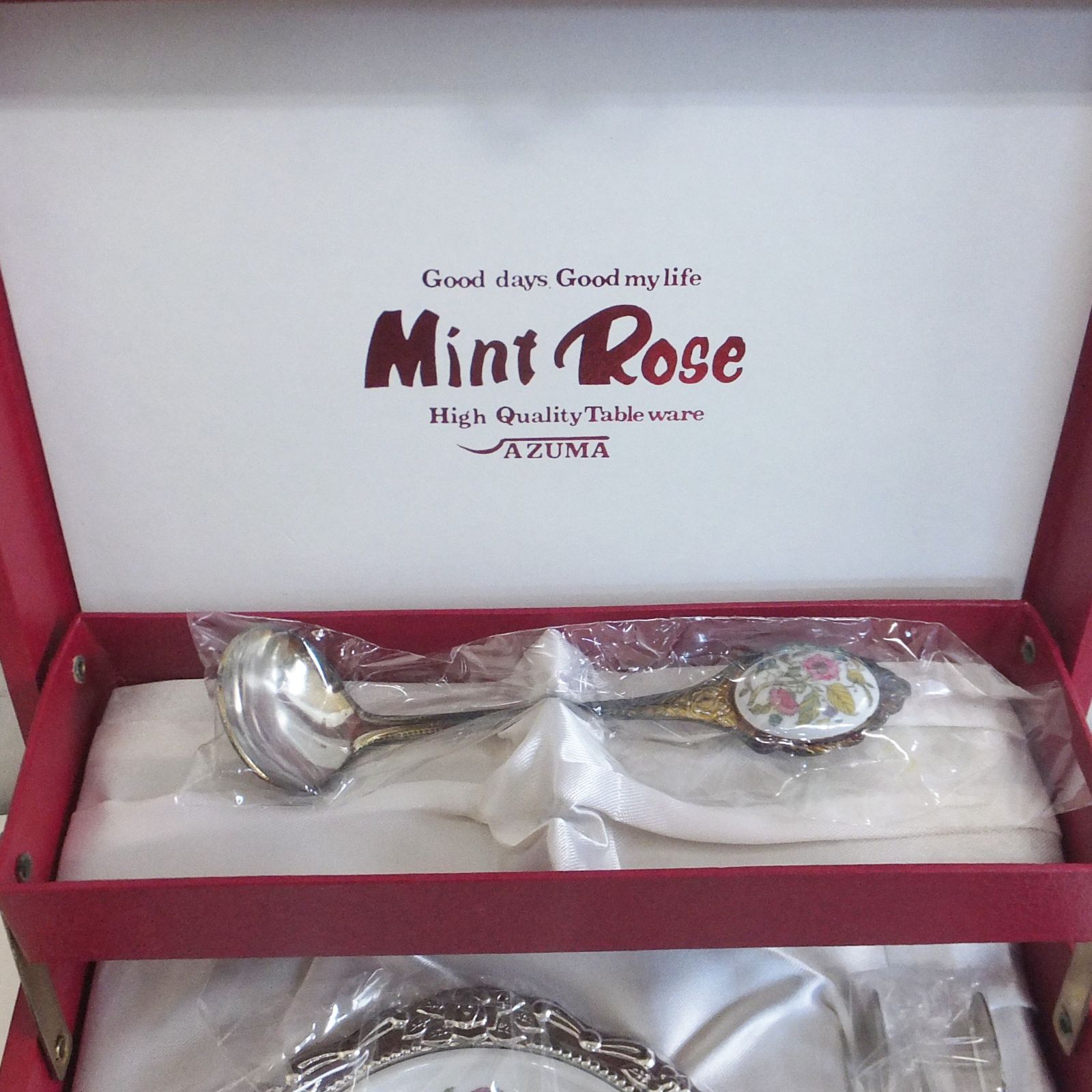 R793【未使用】Mint Rose 銀仕上げ カトラリーセット 訳あり /10