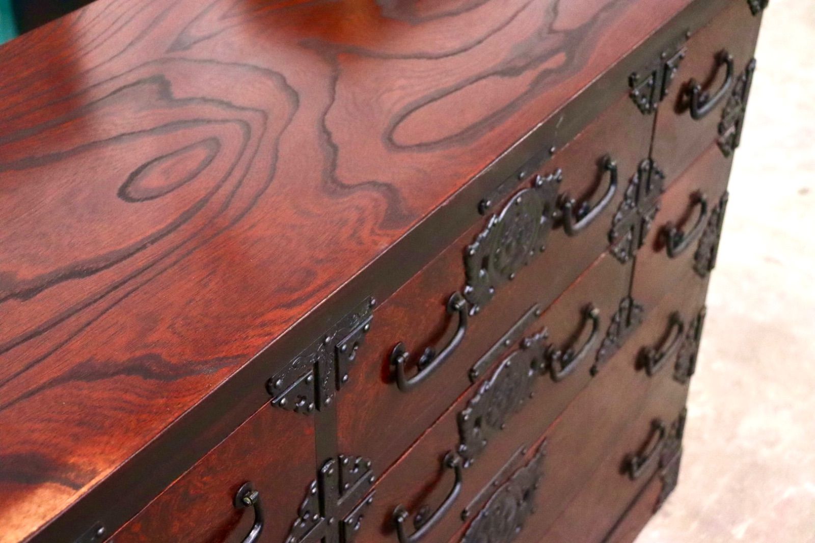 GMIK665○岩谷堂箪笥 整理箪笥 チェスト 欅材 最高級 民芸家具 収納