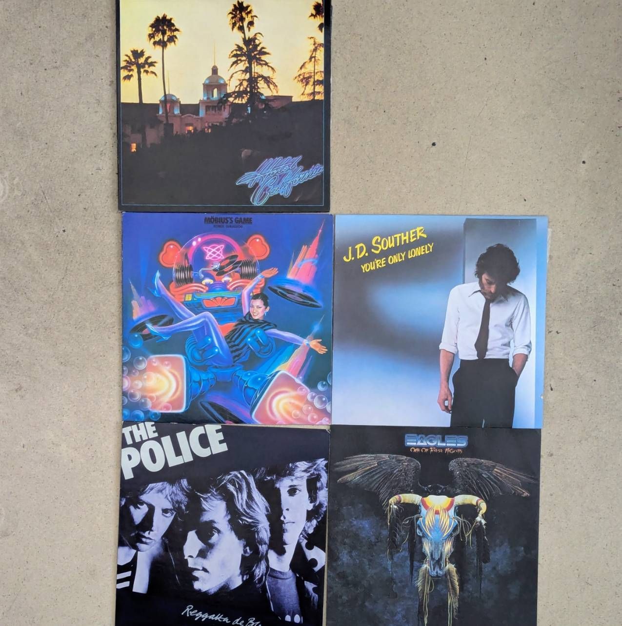 成】洋楽/邦楽LPレコード5枚セット ホテル・カルフォニア他 インテリア