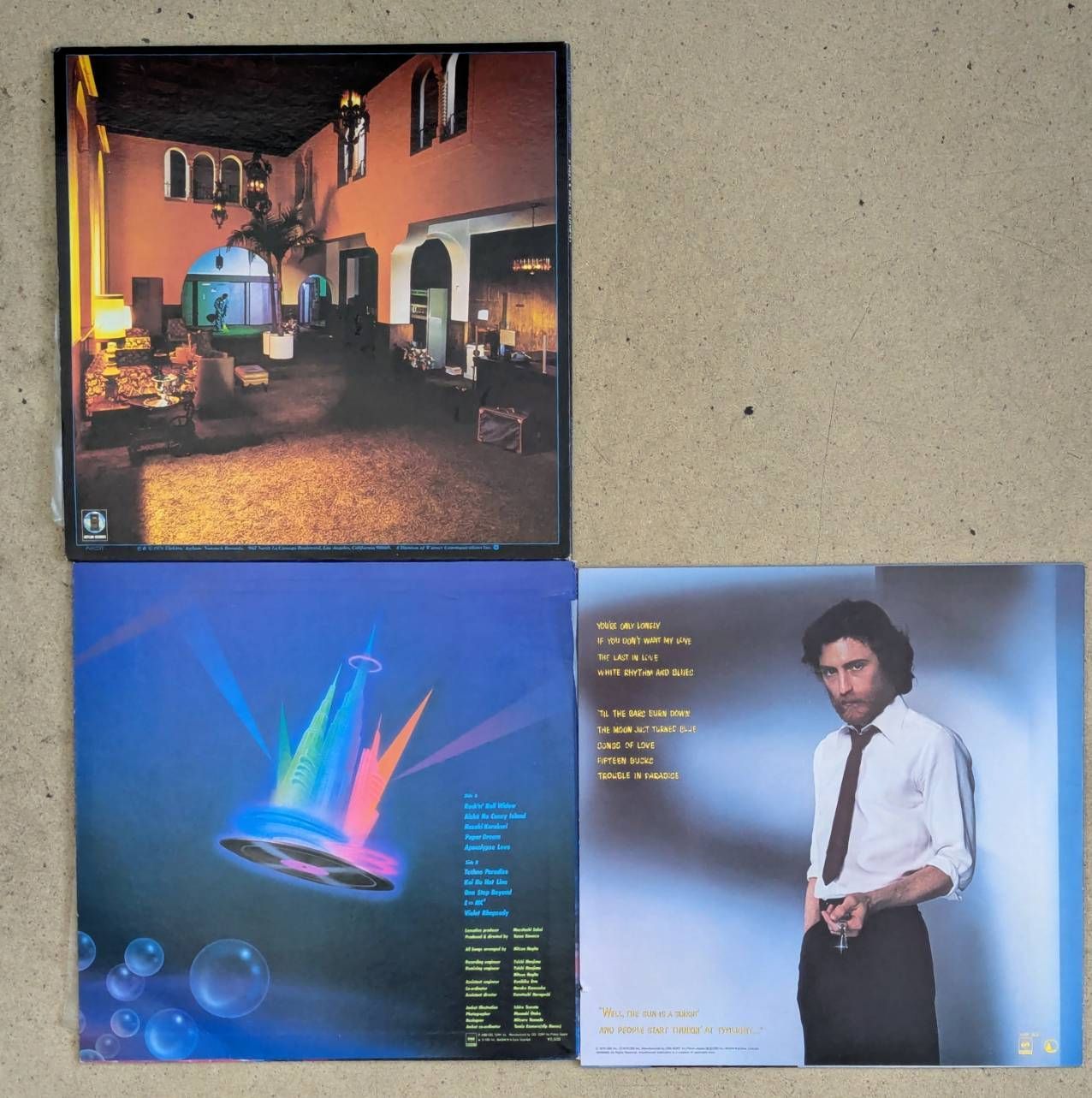 成】洋楽/邦楽LPレコード5枚セット ホテル・カルフォニア他 インテリア