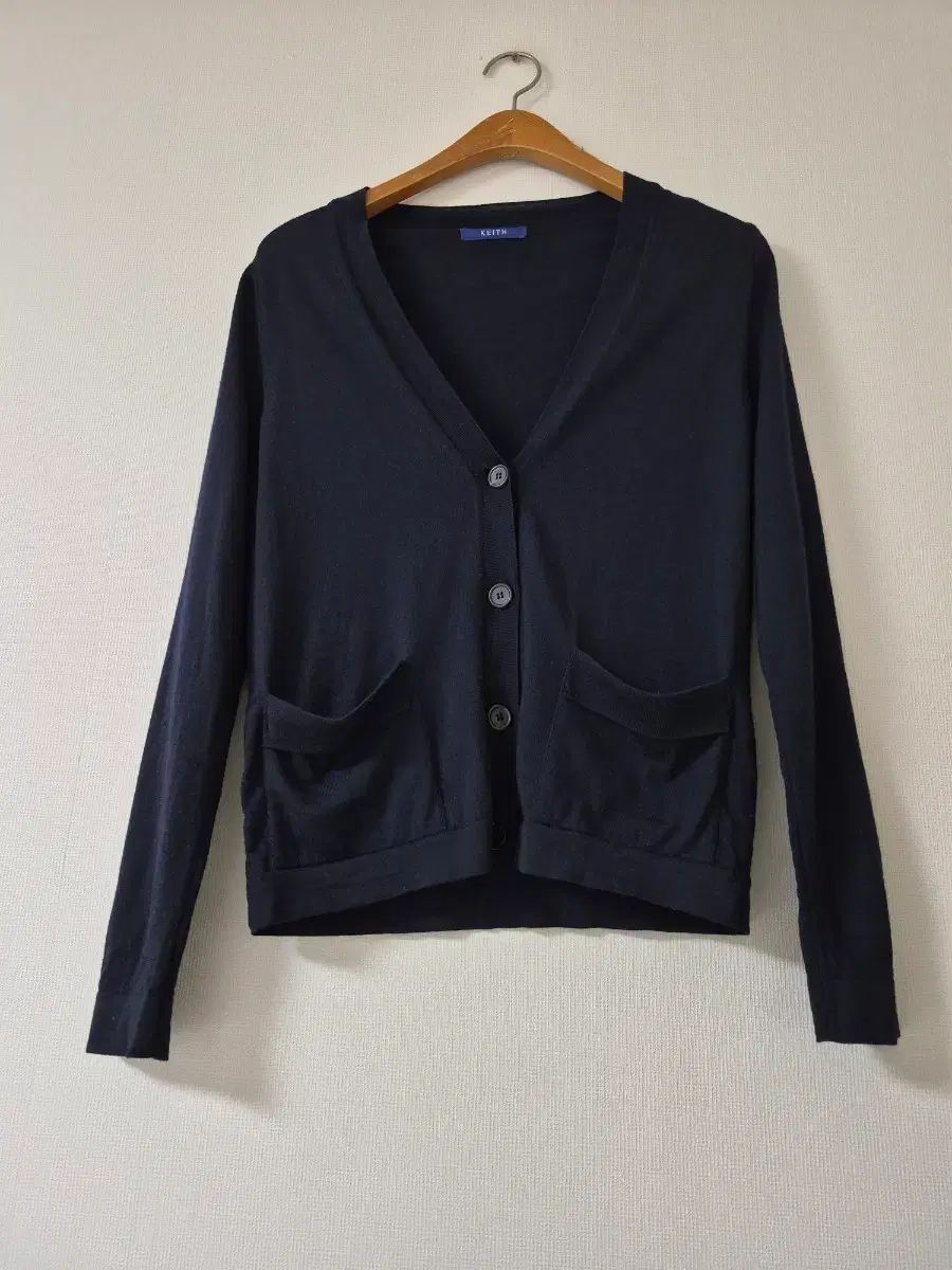 KEITH キース ネイビー ウール カーディガン - メルカリ