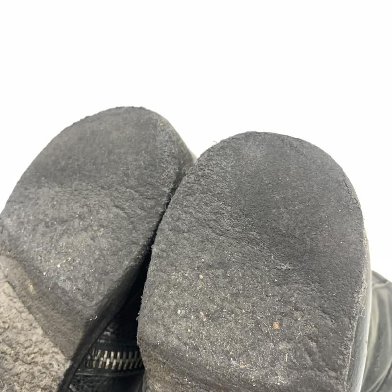 中古】Rick Owens コンバットブーツ サイドジップ 26.5cm相当 ブラック