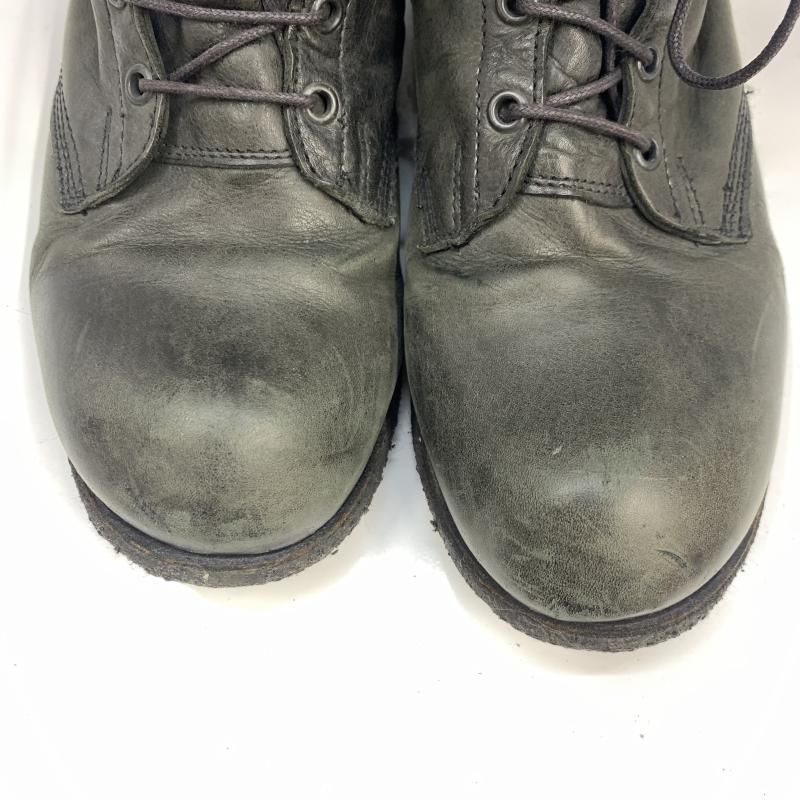 中古】Rick Owens コンバットブーツ サイドジップ 26.5cm相当 ブラック