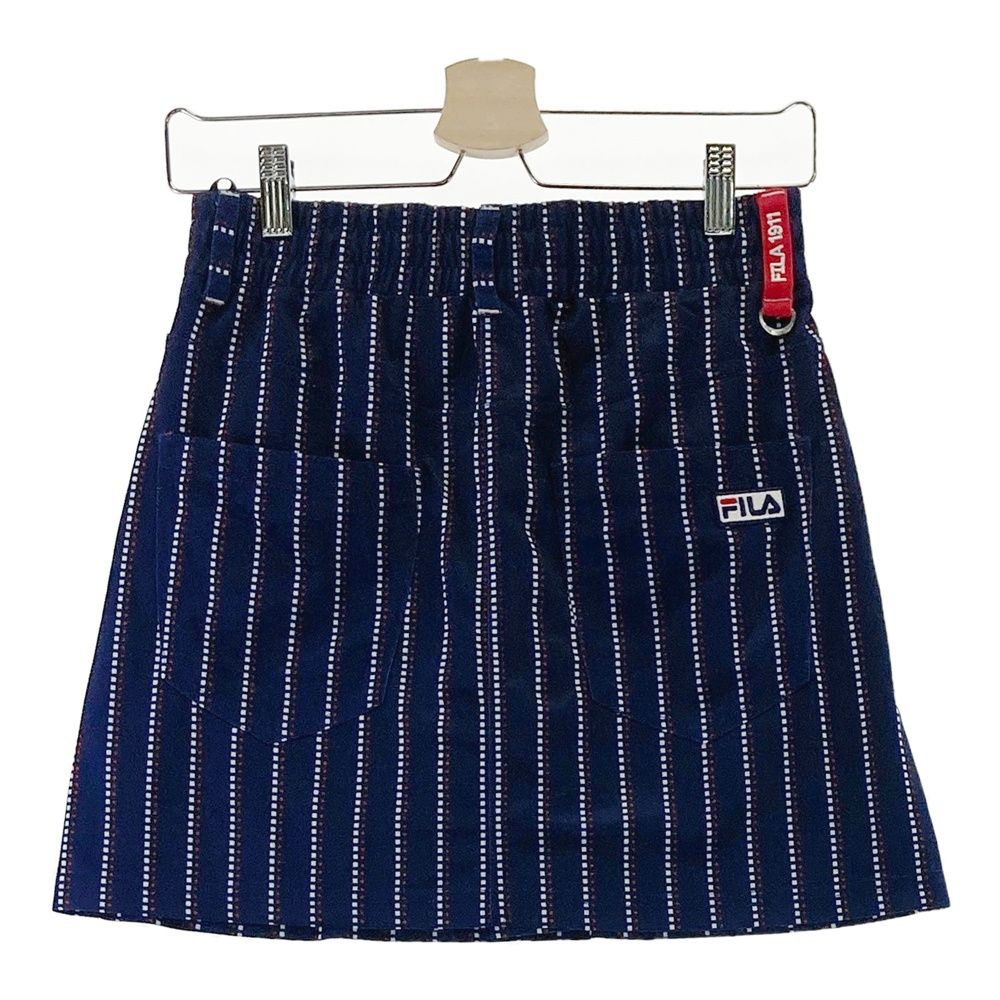FILA ゴルフウェア レディース 裾ストライプ柄スカート 754-360 サイズ：S FILA GOLF フィラゴルフ インナー付 スカート ストライプ柄