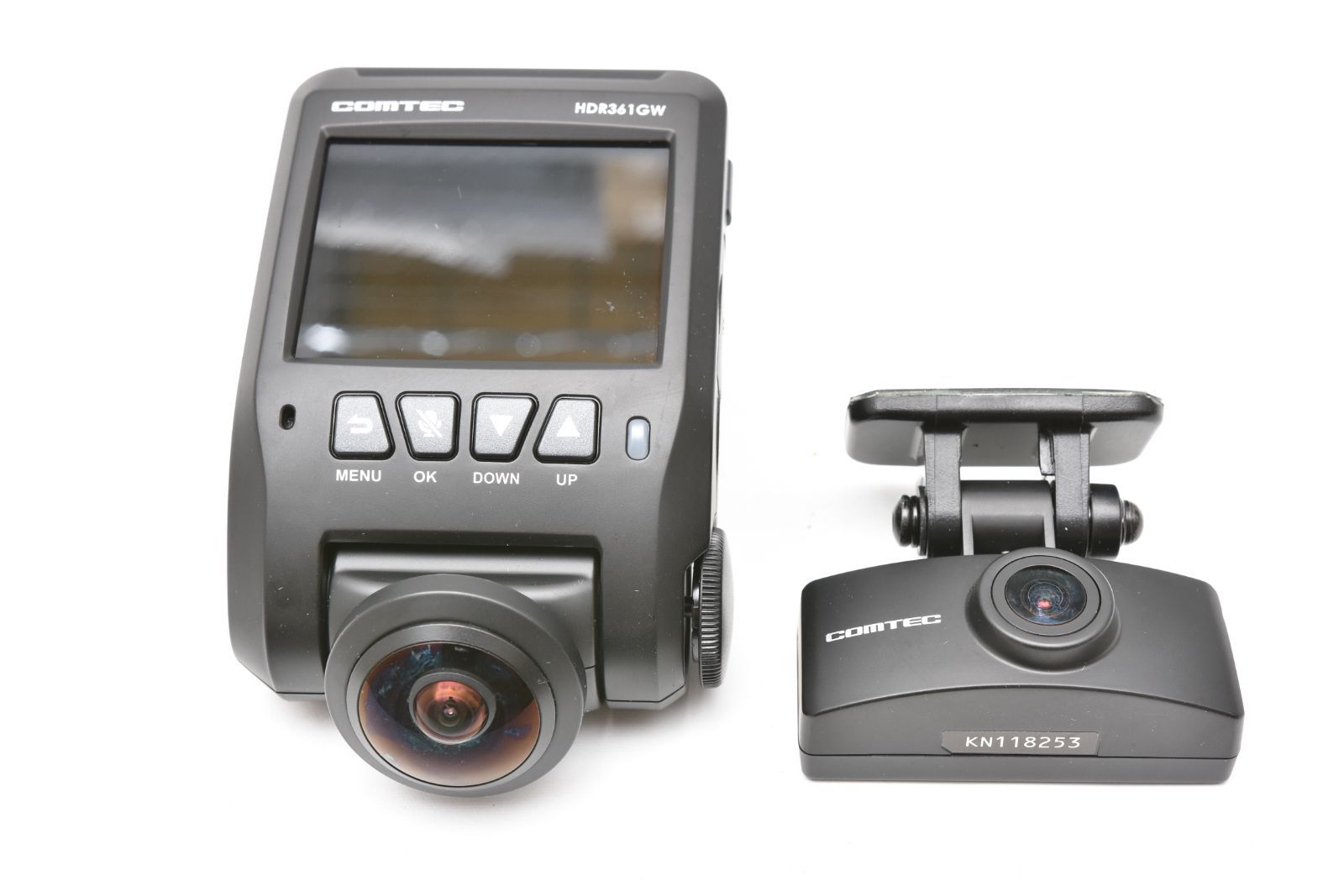 コムテック ドライブレコーダー 360度全方位+リヤカメラ搭載 HDR361GW