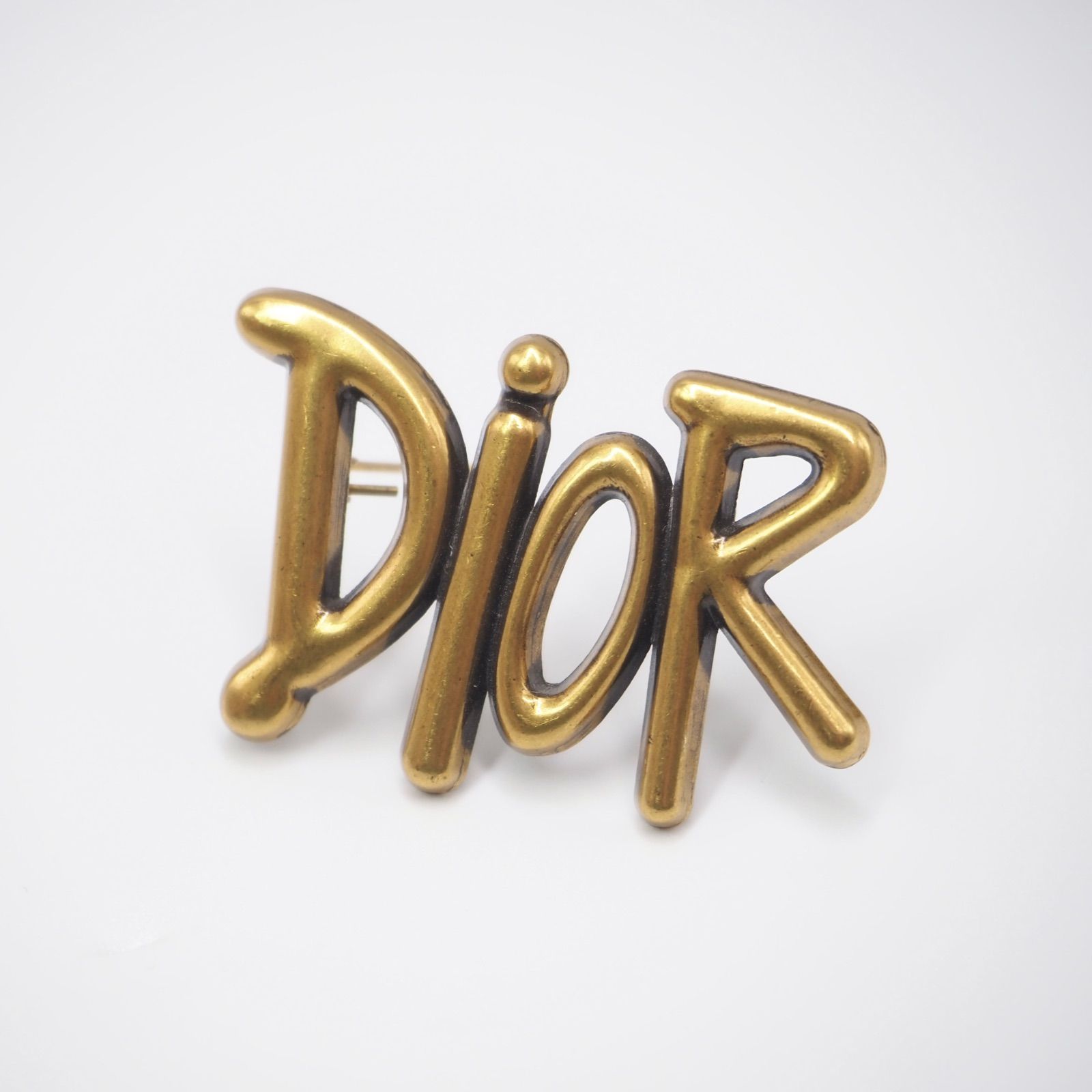 ディオール DIOR ロゴ ブローチ Christian Dior 6789 クリスチャンディオール ロゴ ラインストーン
