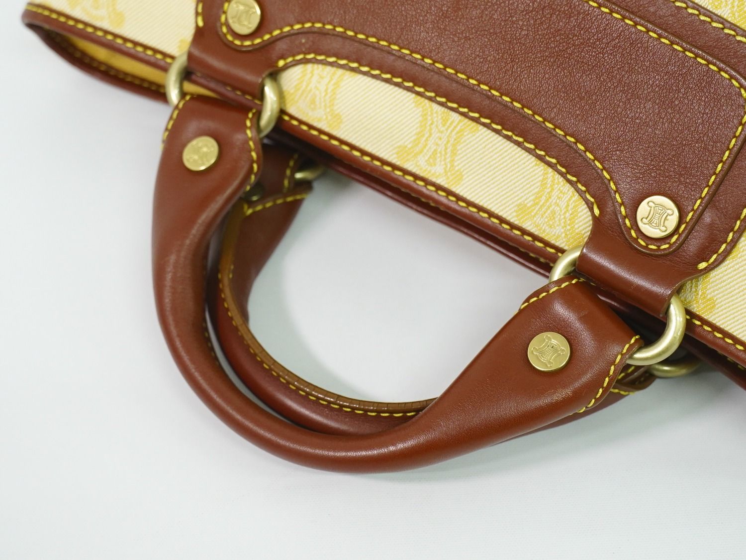 本物 セリーヌ CELINE マカダム ブギーバッグ ハンドバッグ トート