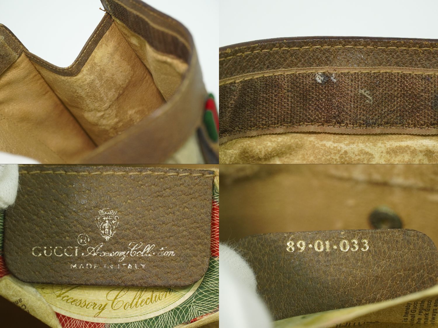 希少】オールドグッチ シェリーライン GGスプリーム ロゴ金具 クラッチ