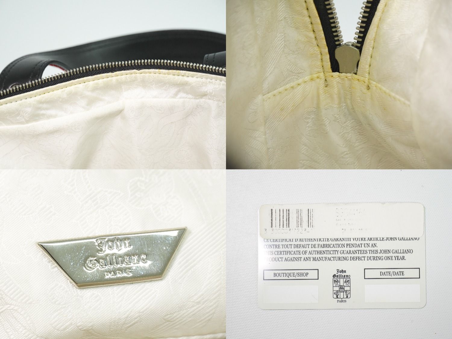 本物 ジョン ガリアーノ John Galliano ニュースペーパー柄