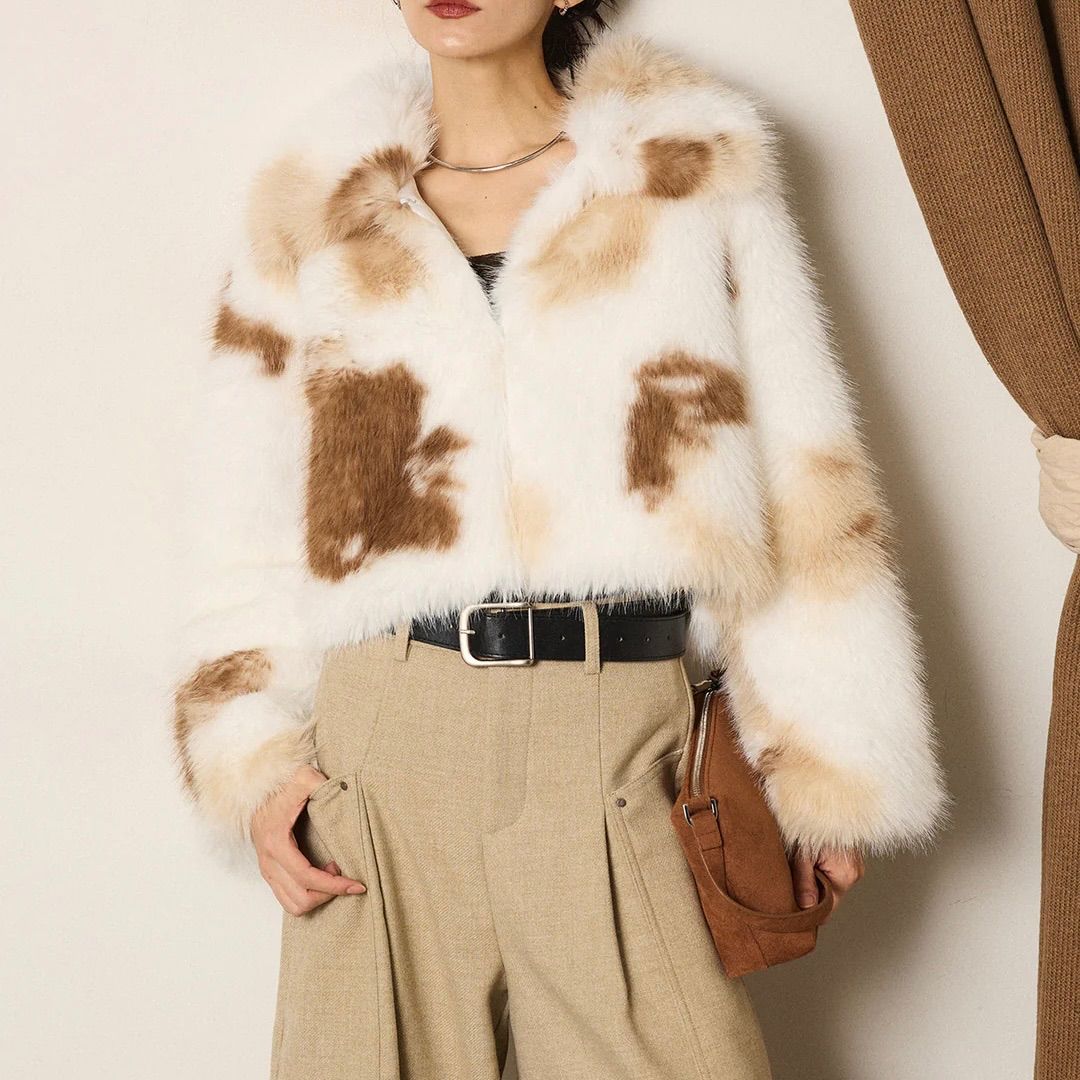 【新品未使用】esica エコファーショート 丈ブルゾンミックスエシカ MIXファーショート丈ブルゾンコート アイボリー 新品 ESICA エシカ