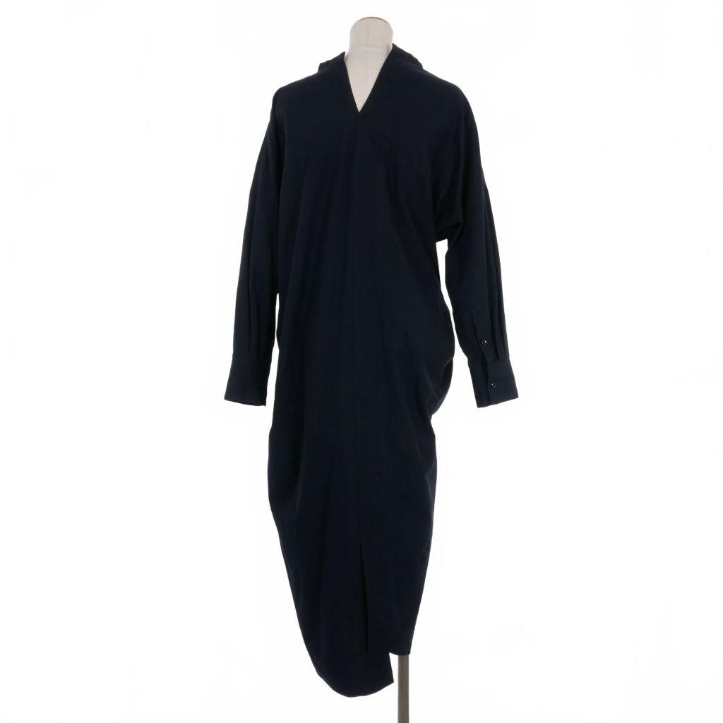 エンフォルド ENFOLD アシンメトリー ソフトブロードシャツ ロング