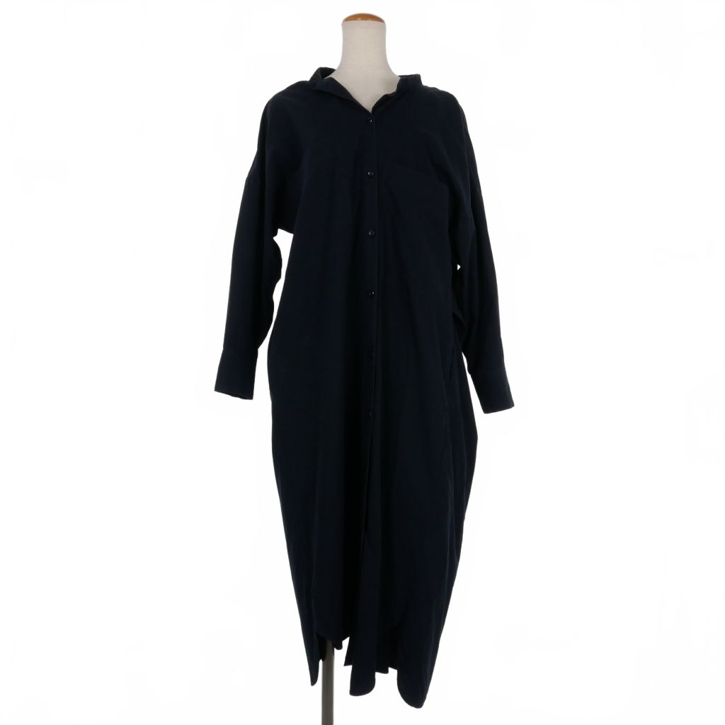 エンフォルド ENFOLD アシンメトリー ソフトブロードシャツ ロング