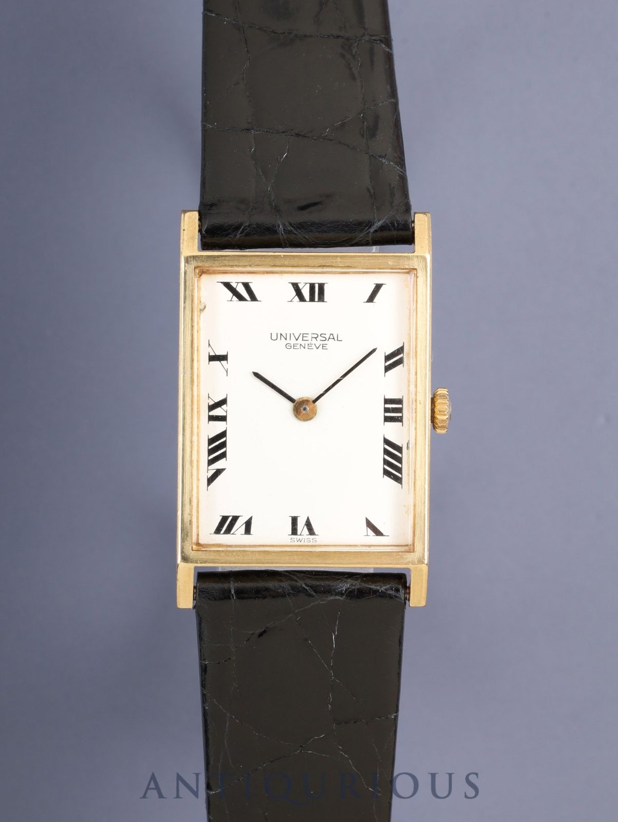 ユニバーサル・ジュネーブ レクタンギュラ― 手巻き Cal.42 750YG 革