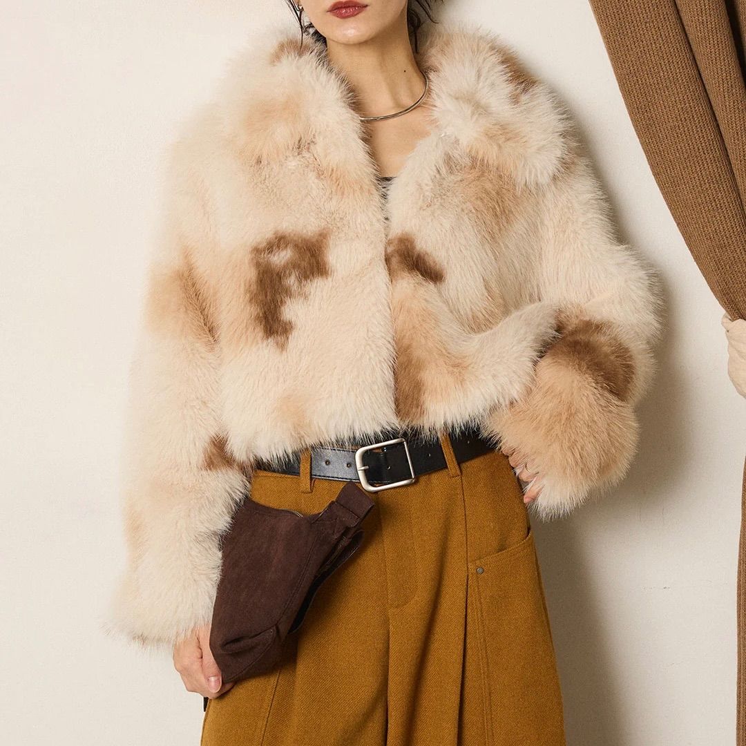 MIXファーショート丈ブルゾンコート ベージュ 新品 ESICA エシカ