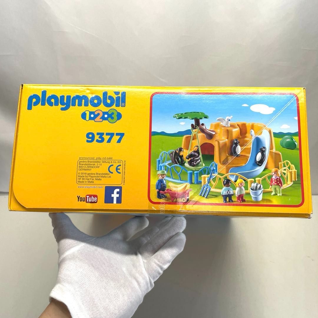 未開封】Playmobil 1.2.3 9377 Zoo 動物園 プレイモービル 組立