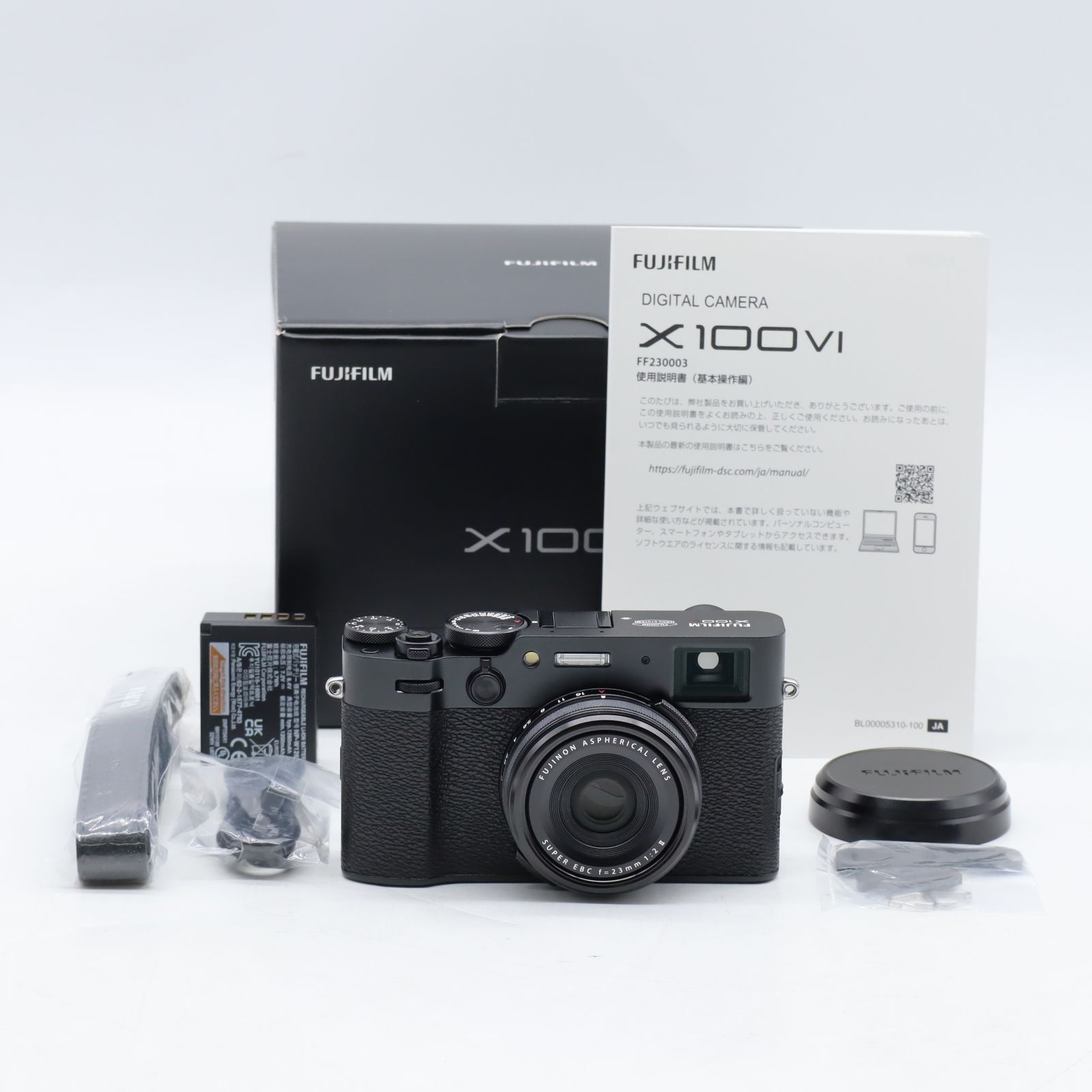 FUJIFILM X100VI BLACK〈ショット数1400〉 Fujifilm X100VI Digital Camera, 40.2MP, 6.2K Video, AI Autofocus