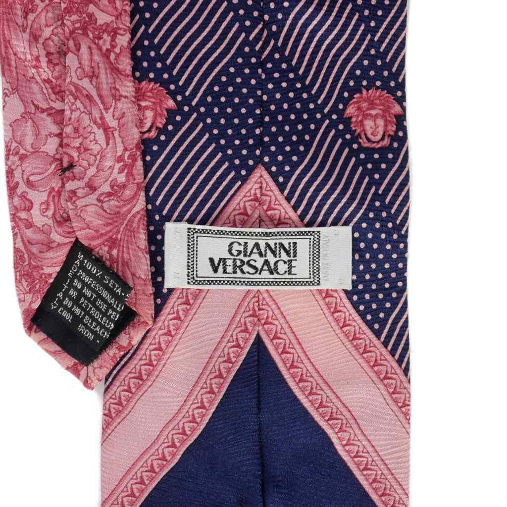 ヴェルサーチ ヴェルサーチェ VERSACE 総柄ネクタイ フラワー シルク