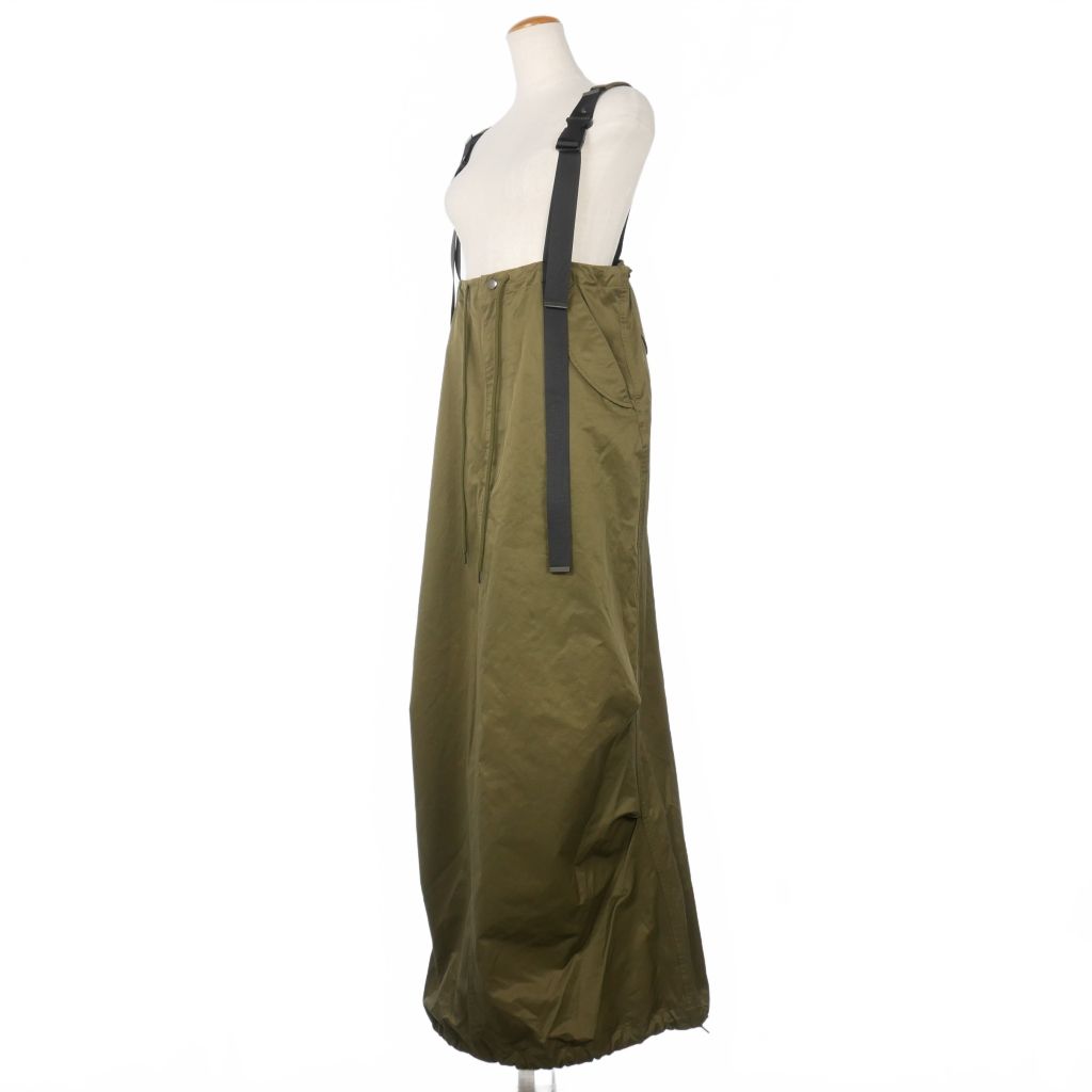 エムゴーサン M53. QUIET MILITARY SKIRT サロペット ロングスカート  