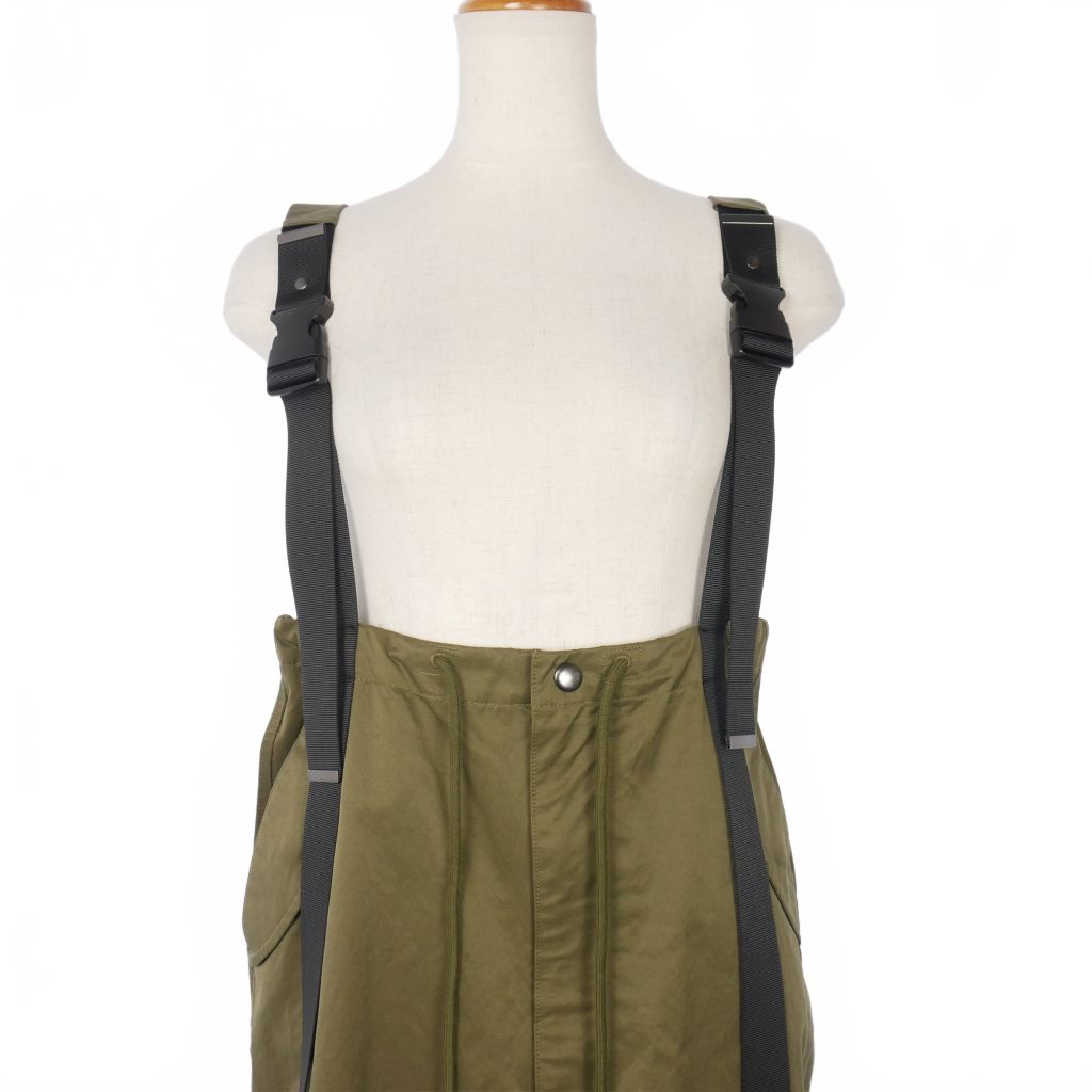 エムゴーサン M53. QUIET MILITARY SKIRT サロペット ロングスカート  