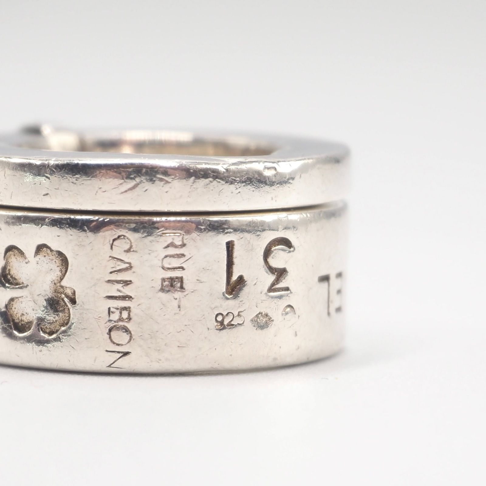 CHANELリング COCO5 カンボンリング シ925製シャネルリング CHANEL 約14号 ロゴ カンボン リング シルバー925 シャネル - メルカリ