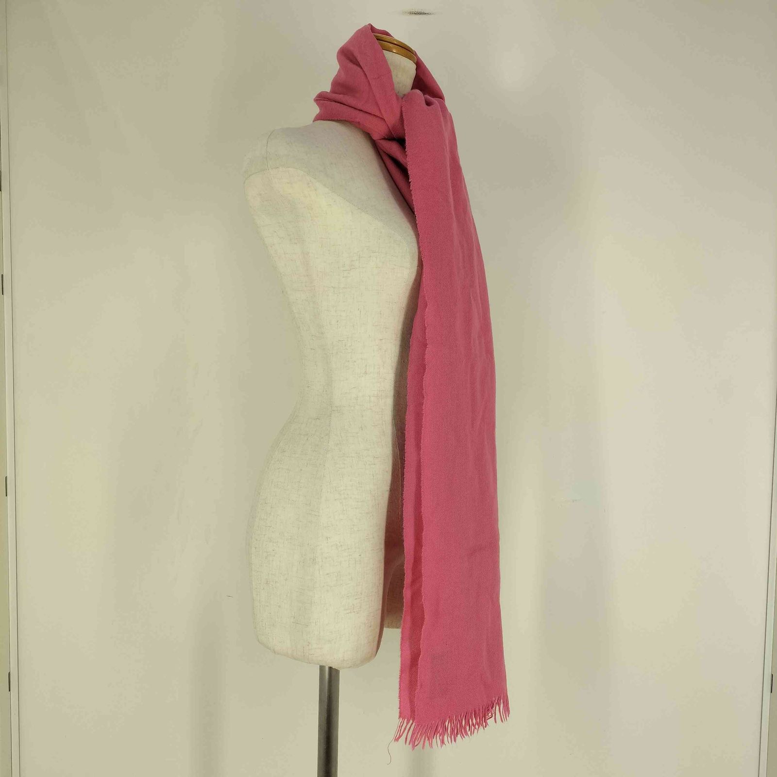 バランタイン BALLANTYNE 英国製 カシミヤ100％ フリンジマフラー