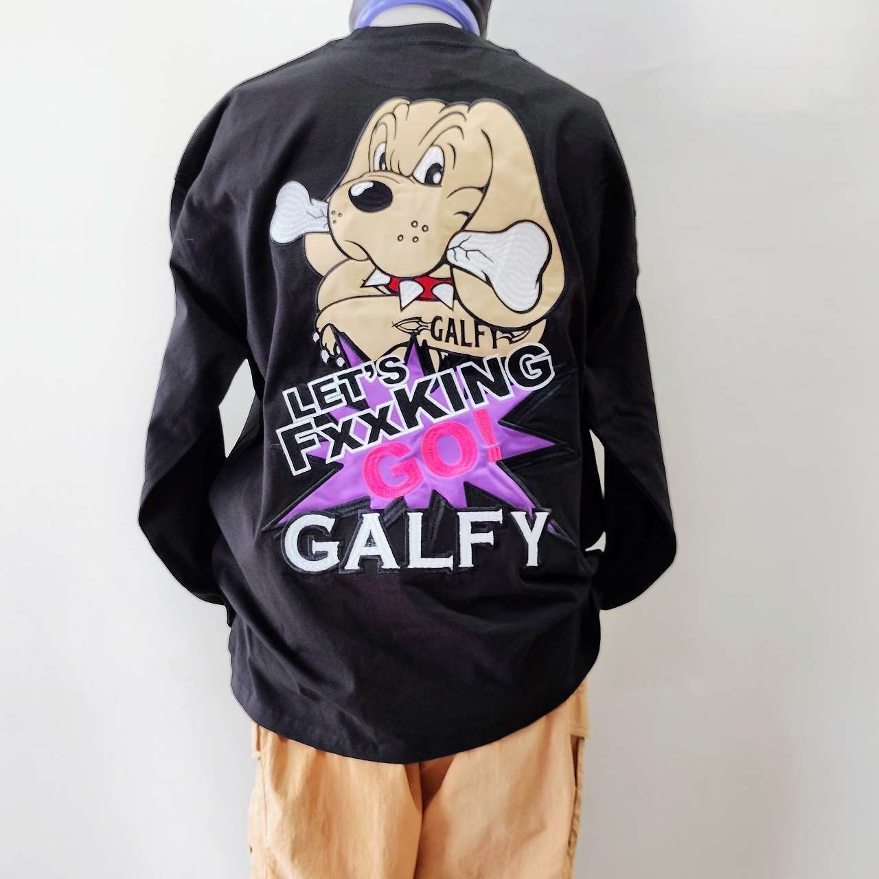 ガルフィー GALFY 長袖Tシャツ GFYLFG！ 黒 （L）（XL） Galfy long 