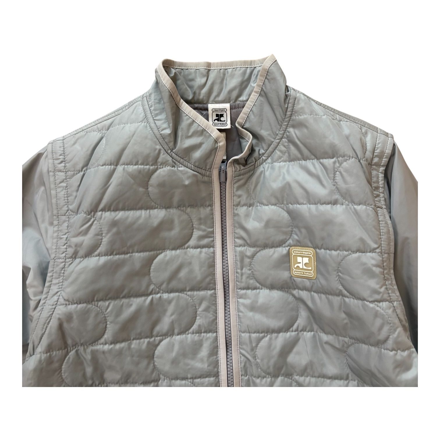 courrèges クレージュ sport futur 2wayキルティングジャケット 水色