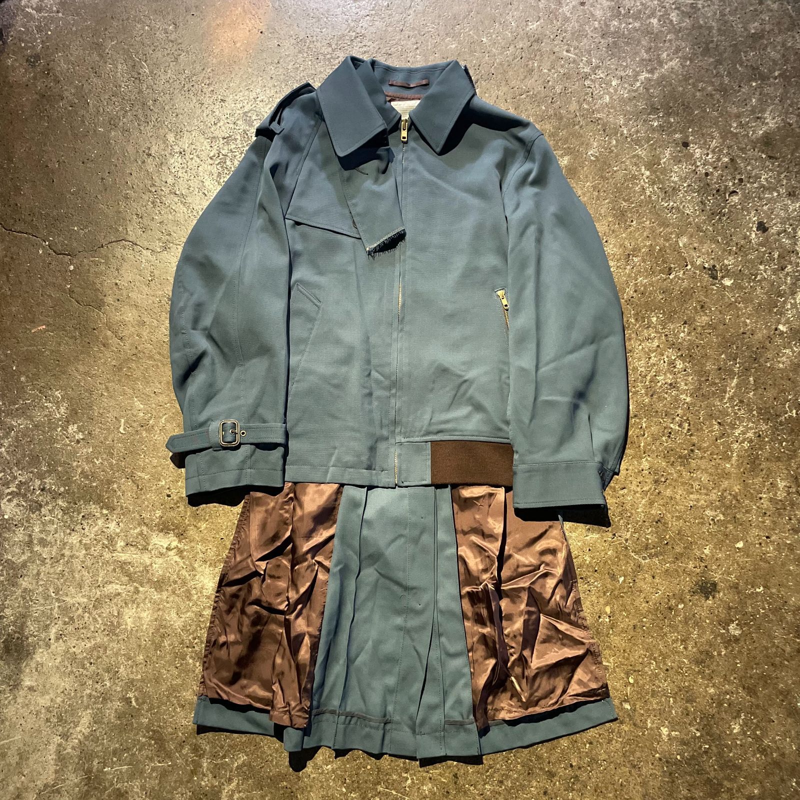 【kolor（カラー）】 22AW T/Wサージコート サイズ1 kolor 22AW T/Wサージコート カラー 2022AW ドッキング 再構築 コート