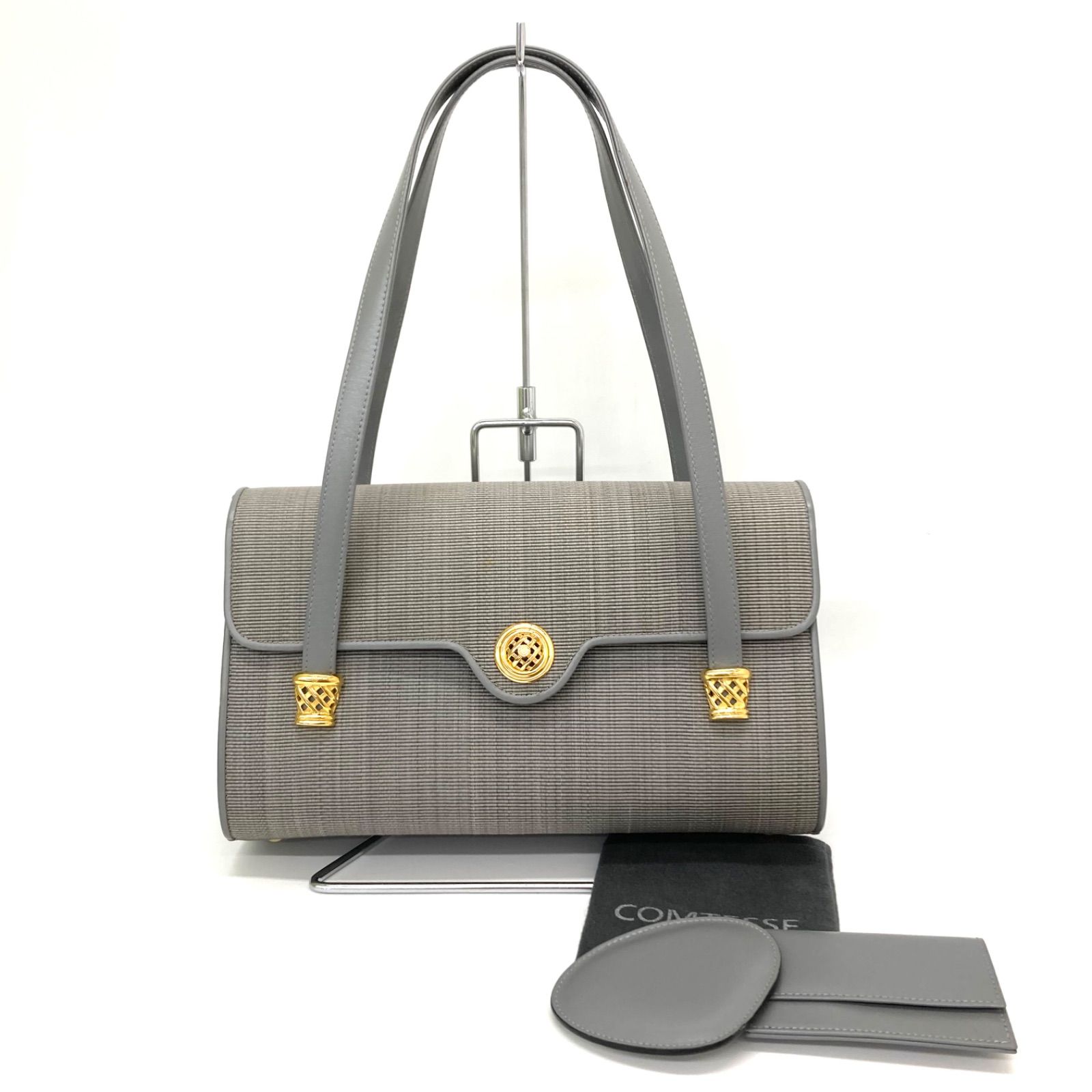 レディース ◇COMTESSE◇コンテス ハンドバッグショルダーバッグ グレー系