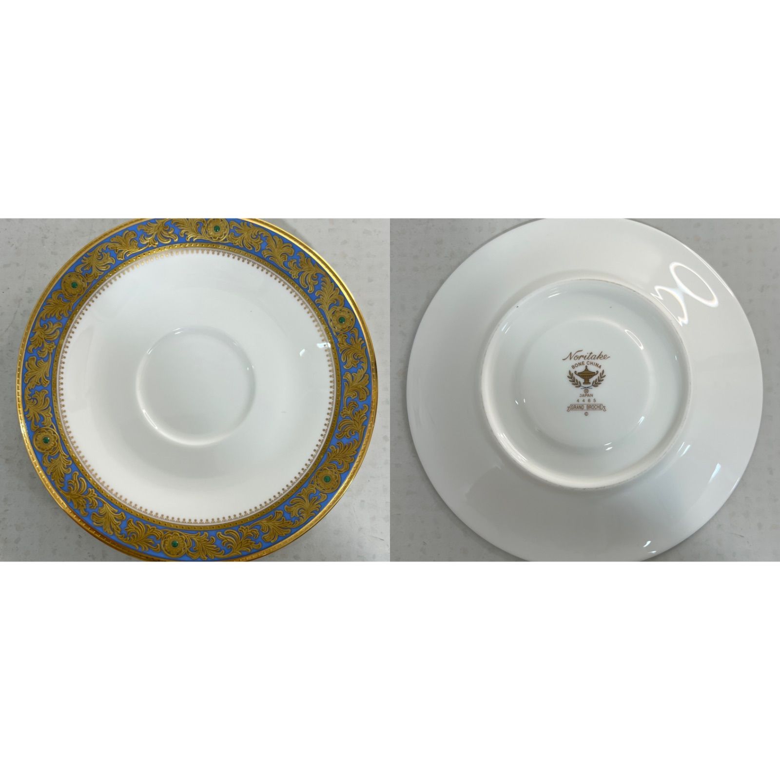 美品】ノリタケ GRAND BROCHE グランブロシェ カップ＆ソーサー ペア