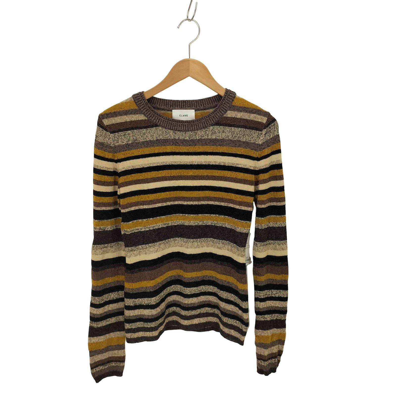クラネ CLANE MOLE MIX BORDER KNIT TOPS レディース JPN：1 - メルカリ