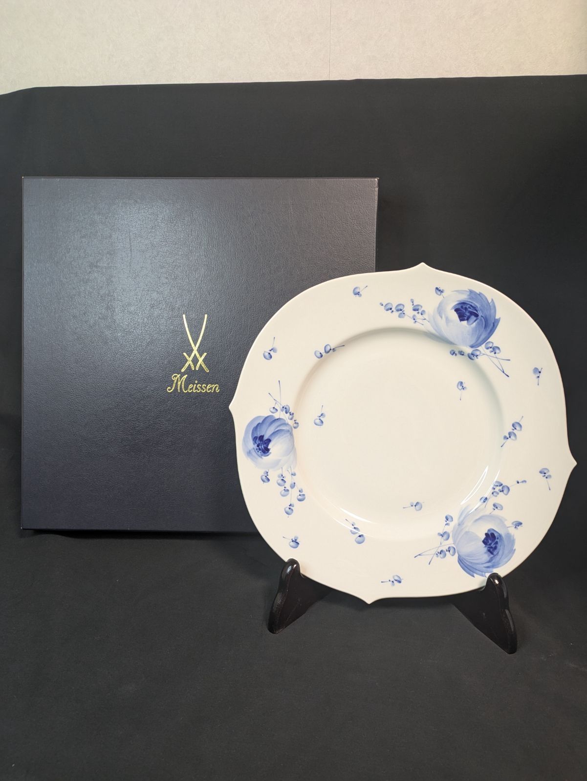 マイセン 青い花 Blue Flower サービスプレート 28cm ディナープレート