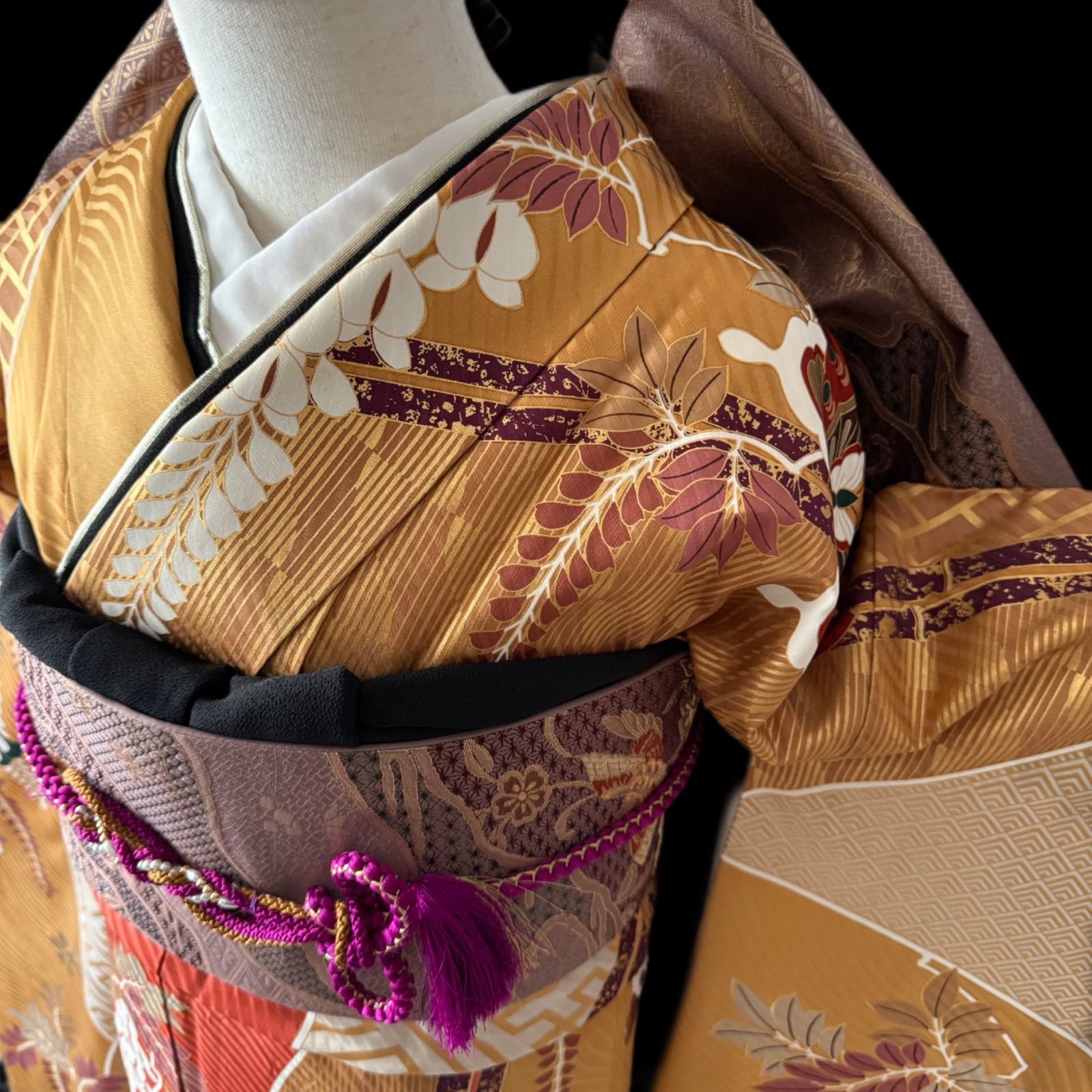 豪華 振袖5点セット トールサイズ 163〜173cm 正絹 成人式 卒業式