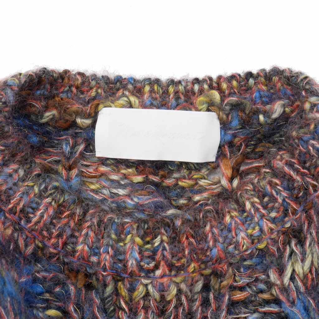 マメクロゴウチ Mame Kurogouchi マルチカラー モヘア混 ケーブル