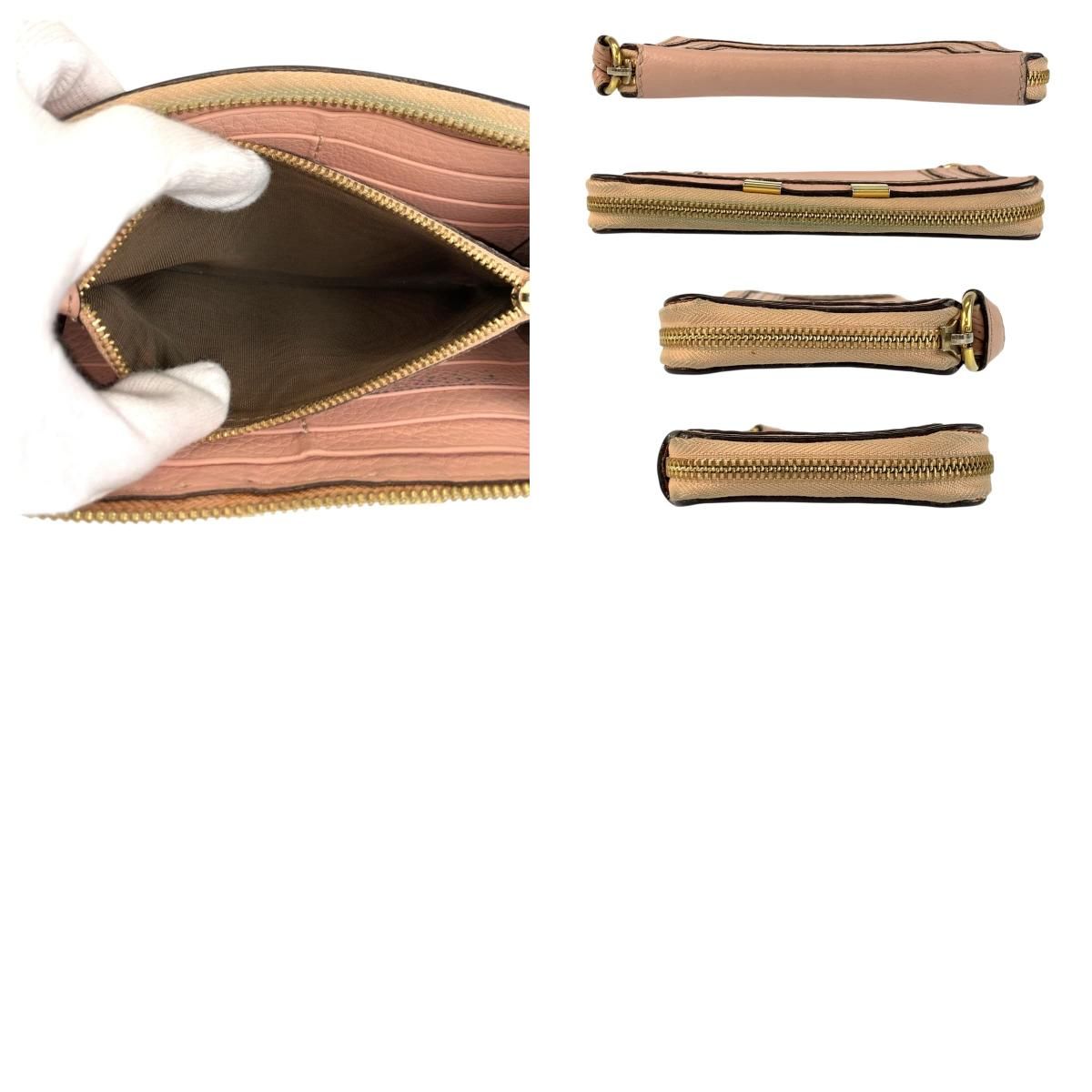 専用美品✨クロエ Chloe 長財布 レザー ピンク ゴールド金具 Chloe 長財布 クロエ 財布 レザー リボン ウォレット ピンク｜Yahoo