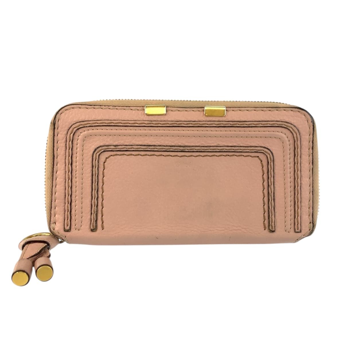 専用美品✨クロエ Chloe 長財布 レザー ピンク ゴールド金具 Chloe クロエ マーシー ピンク ゴールド金具 レザー BOZVJL 長財布