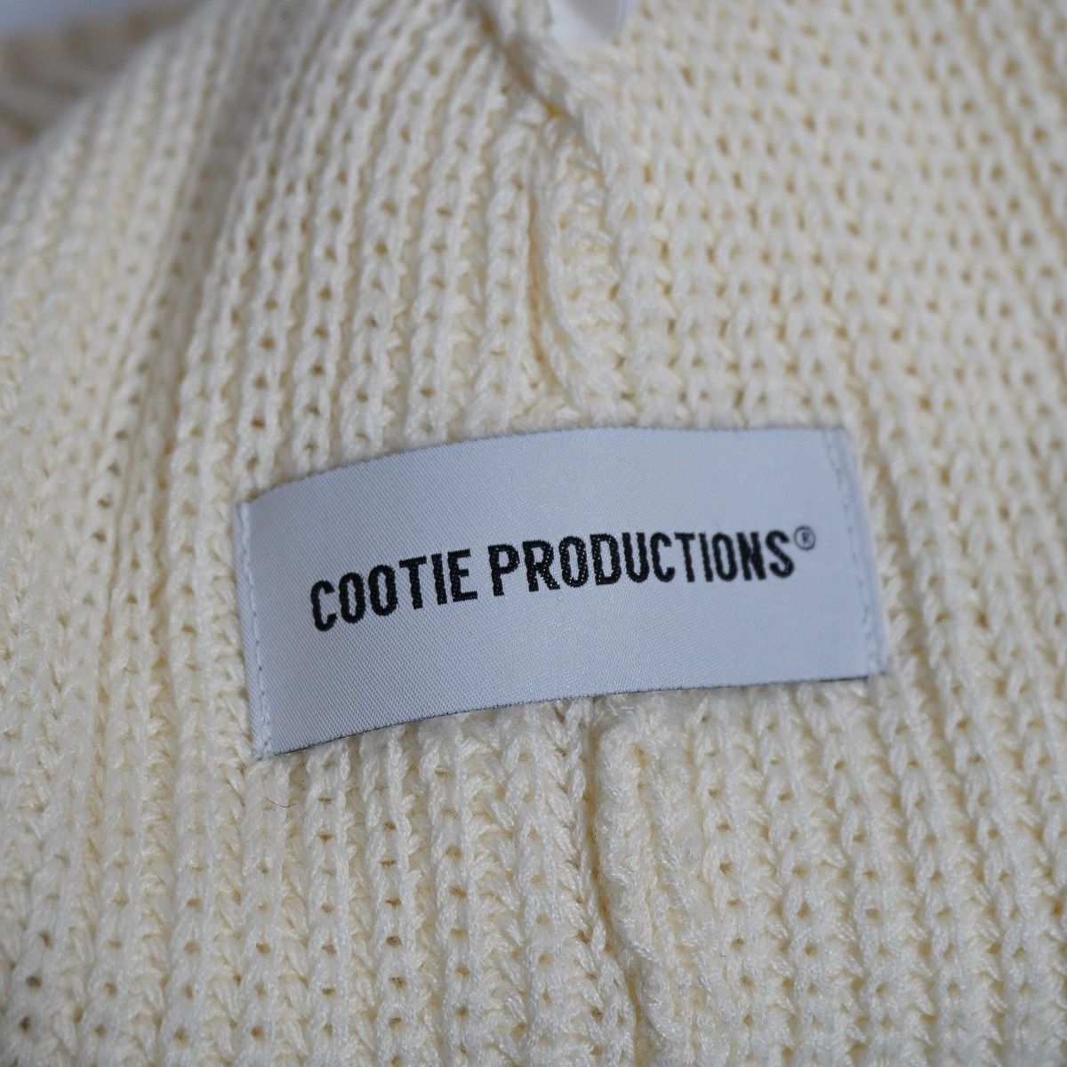 COOTIE PRODUCTIONS アイボリー ニット帽 COOTIE PRODUCTIONS / Knit