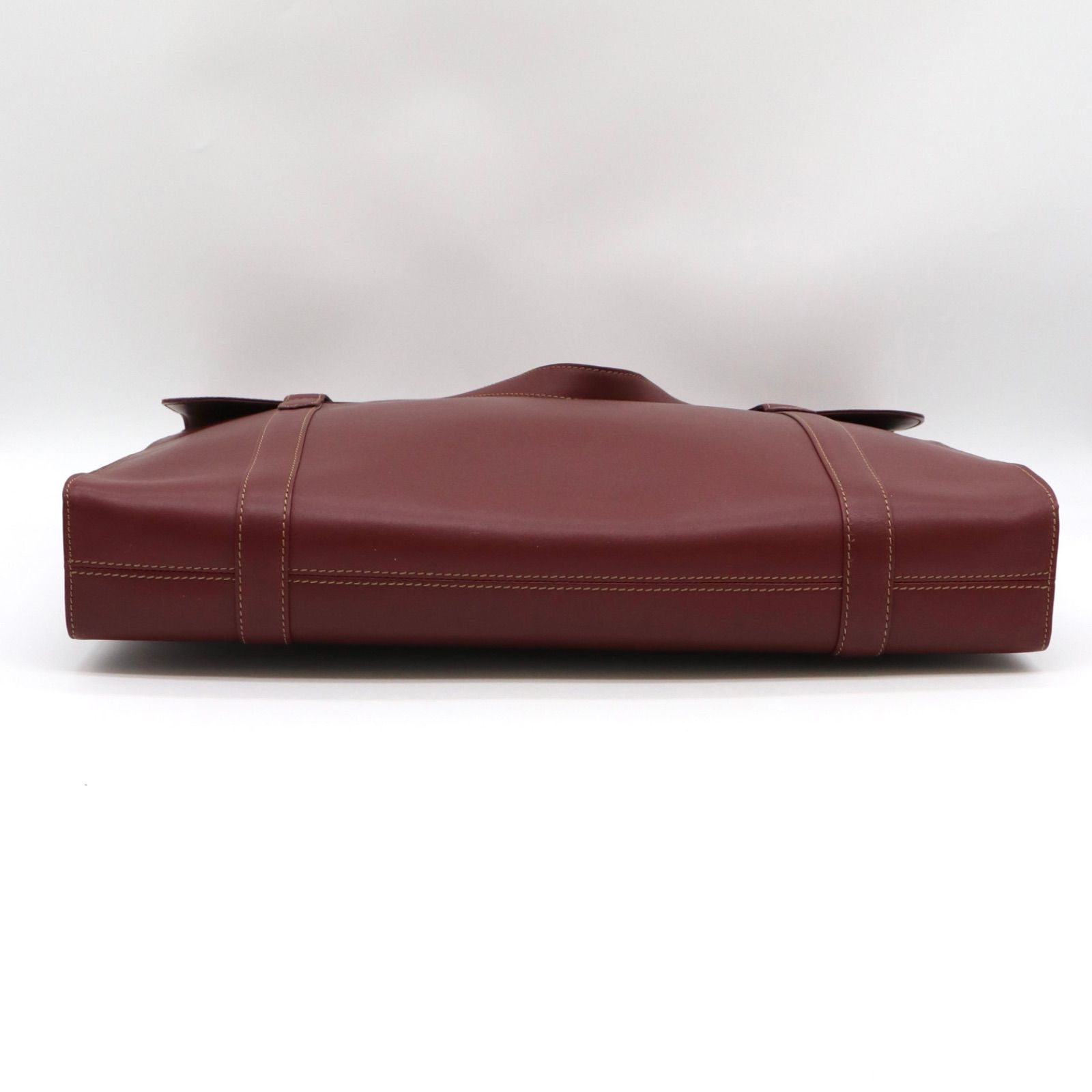 Cartier マストライン トートバッグ ボルドー レザー カルティエ 付属