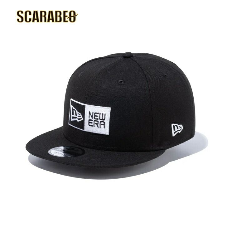 ニューエラ 9FIFTY ボックスロゴ ブラック × ホワイト 14524966 M/L