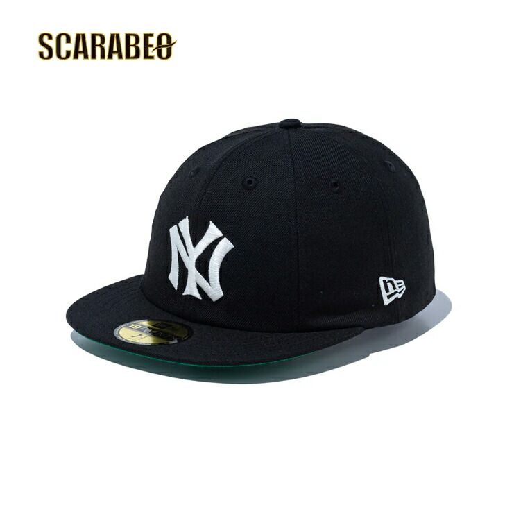 NEW ERA ニューエラ 19TWENTY ニューヨーク・ヤンキース クーパーズタウン キャップ ブラック×クローム フィッテド 帽子 ユニセックス 14527283 7 3/8