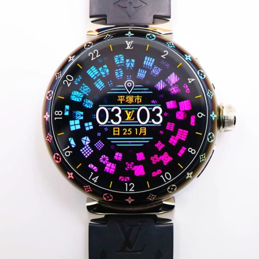 ［極美品］ルイヴィトン タンブール ホライゾン ライトアップ V3 ベルト2本 434,500円から、ルイ・ヴィトンの第3世代スマートウォッチが本日1/14